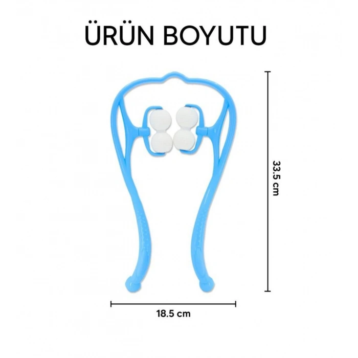 Boyun Bacak Ayak Bel Masaj Aleti Çok Fonksiyonlu Manuel 4 Tekerlekli - Mi