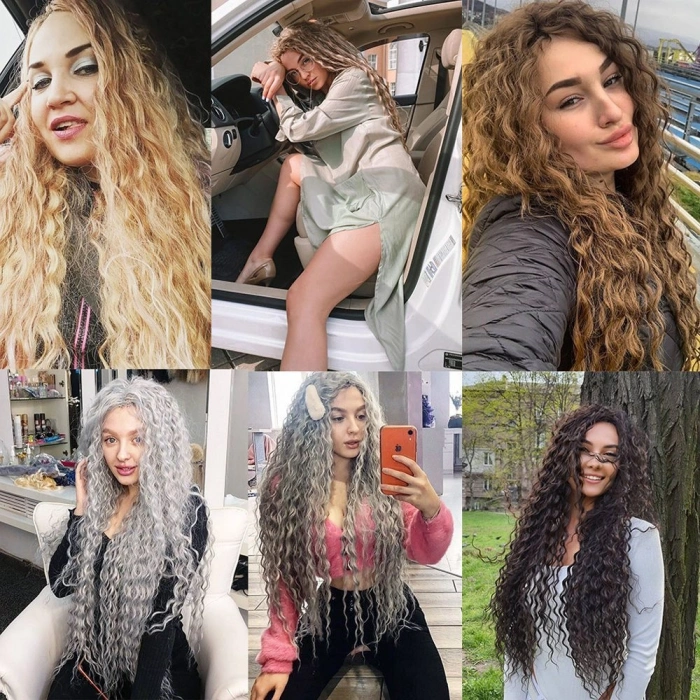Brazilian Afro Daası  / Siyah / Kızıl Ombreli