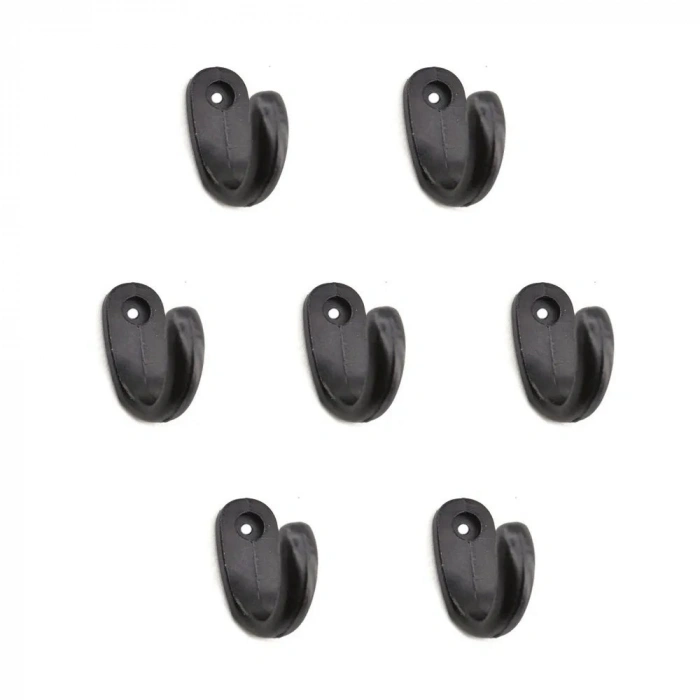 Büyük Tekli Fincan Askı, Dekor Askısı - Siyah, 12x23x30 Mm