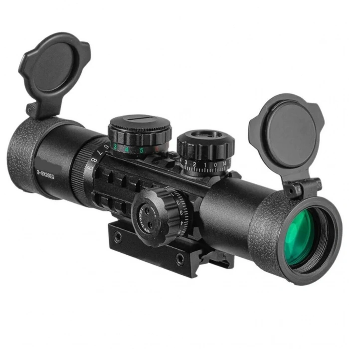 C3-9X26 EG Raylı Çift ışıklı  Dürbünü  11mm/22mm