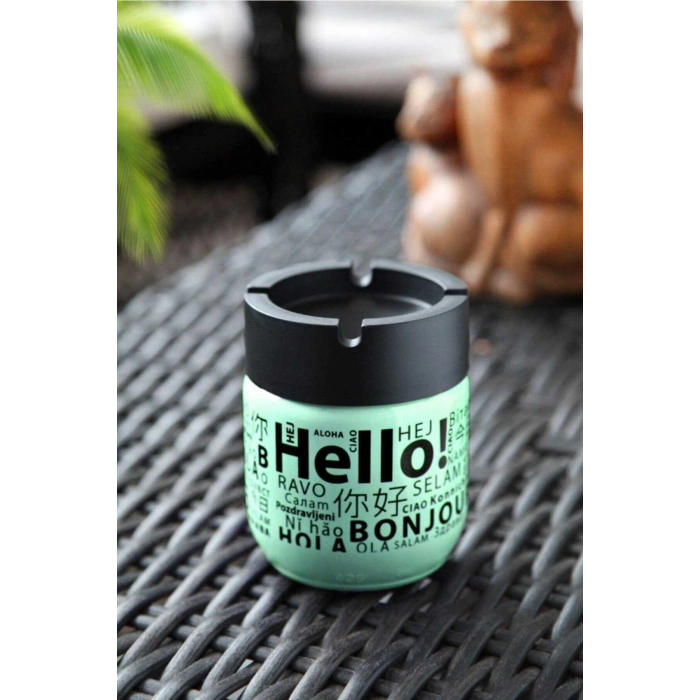 Cam Kokusuz Küllük 425 Cc Hello Desenli Yeşil (74)