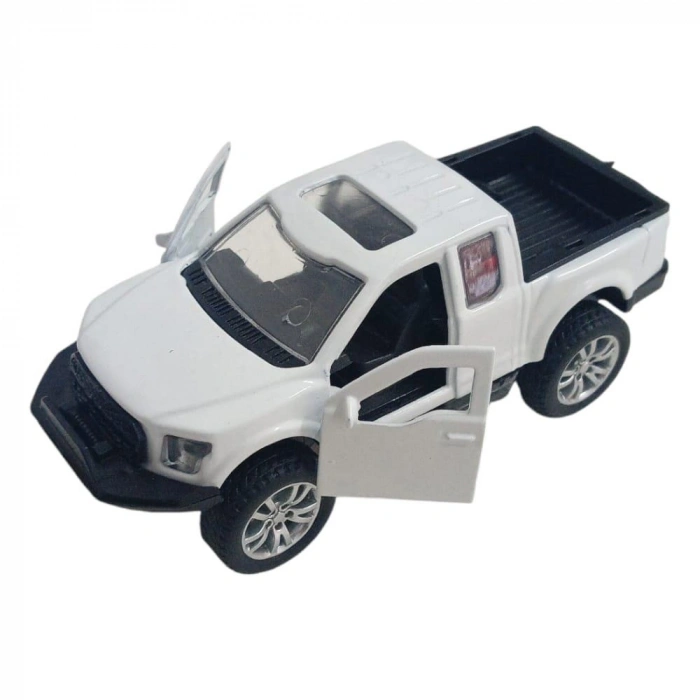 Çek Bırak Metal Arazi Aracı 13 cm - Beyaz - 1 ADET