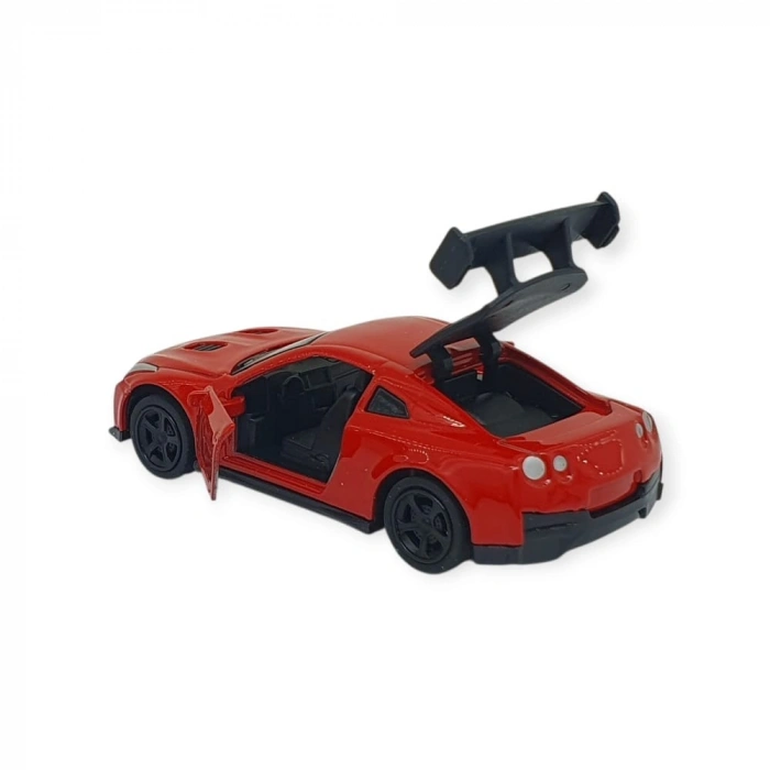 Çek Bırak Metal Küçük Arabalar 8 cm - 6411A-5 - Kırmızı - 1 ADET