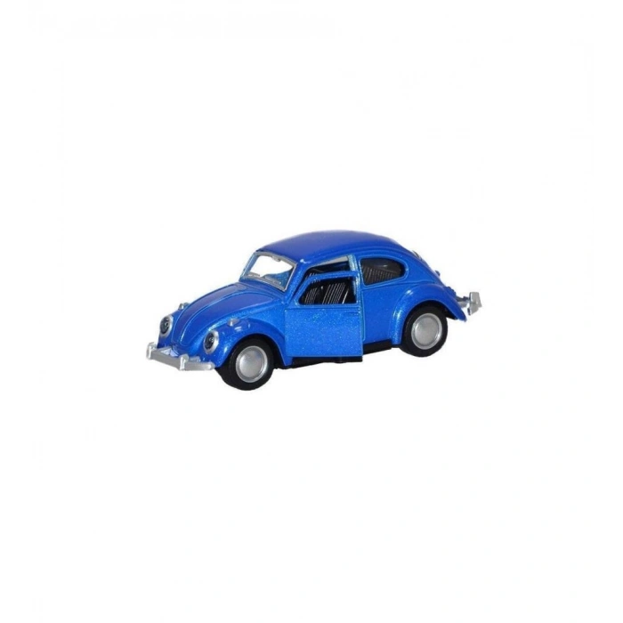 Çek Bırak Metal Retro Vosvos Araba  - 6636-18T - 1 ADET