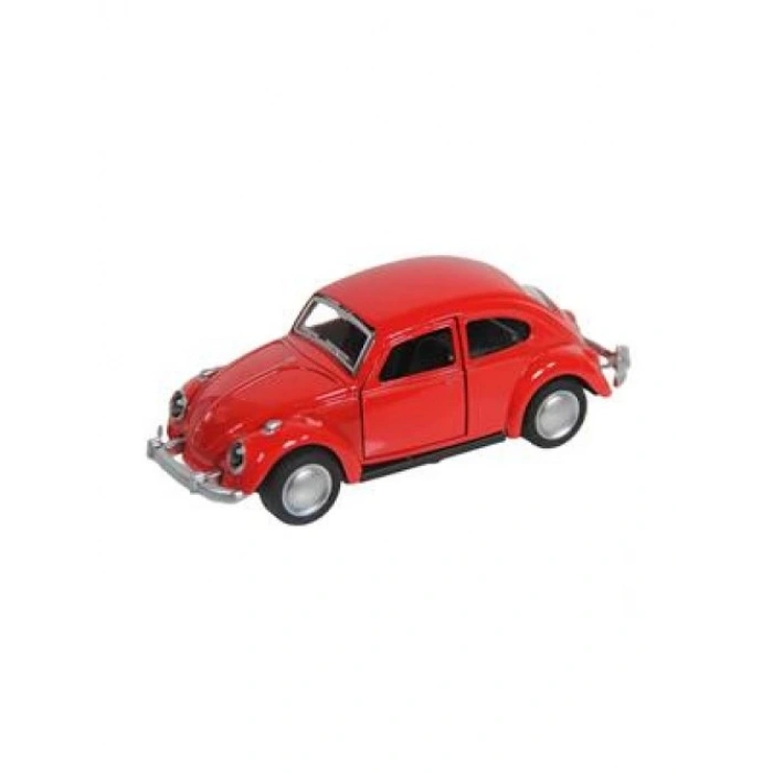 Çek Bırak Metal Retro Vosvos Araba  - 6636-18T - 1 ADET