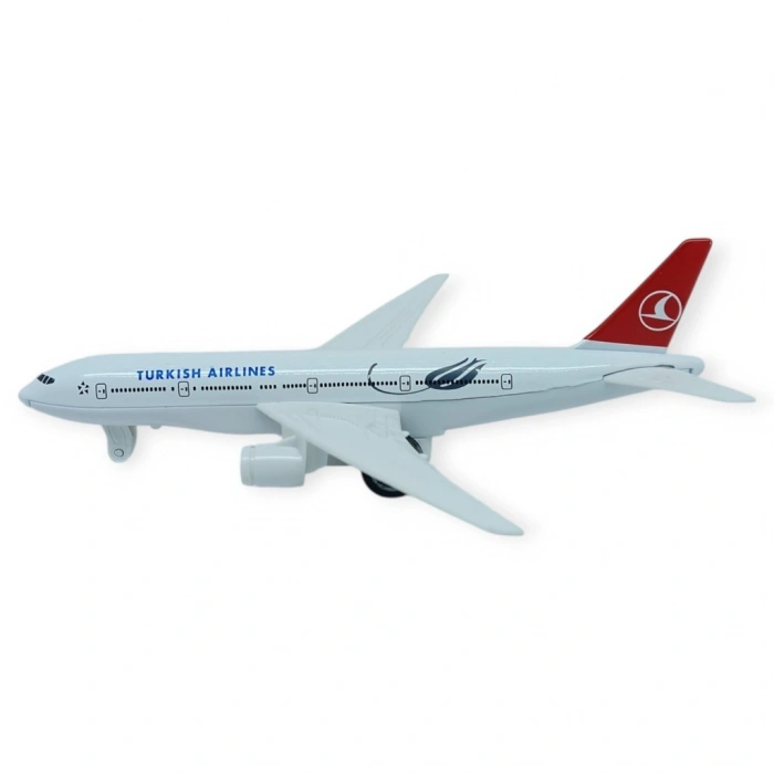 Çek Bırak Metal Yolcu Uçağı - 15 cm - Küçük Boy - 1 ADET