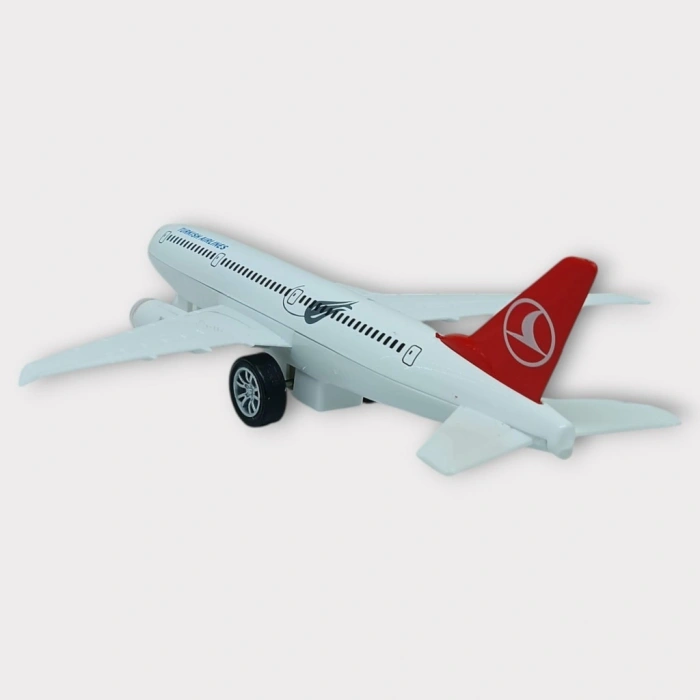 Çek Bırak Metal Yolcu Uçağı - 18 cm - Orta Boy - 1 ADET