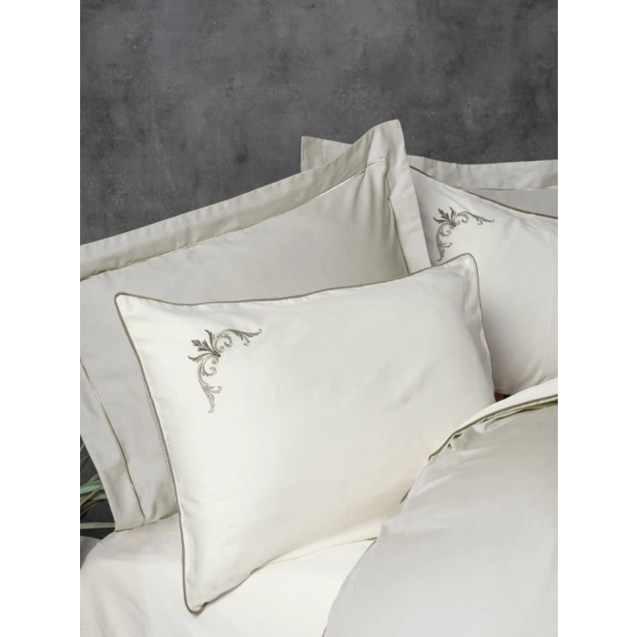 Çift Kişilik Elit Saten Nev Takımı Teresa Bej