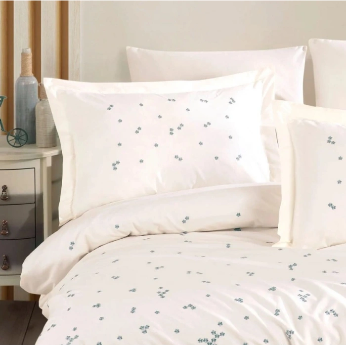 Çift Kişilik Poplin Premium Nakışlı Nev Spring