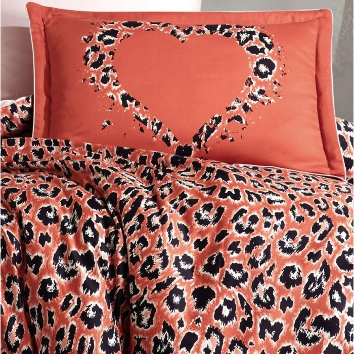 Çift Kişilik Saten Nev Aura Koral