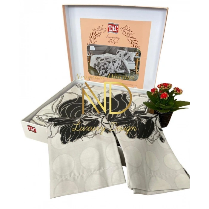 Çift Kişilik Saten Nev Takımı Sharon Gri