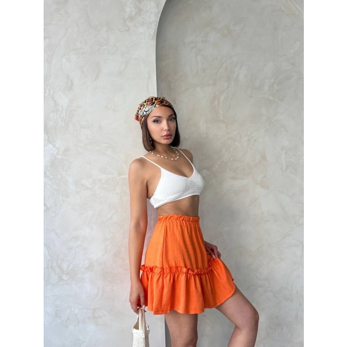 Çingene keten etek tcu s24808