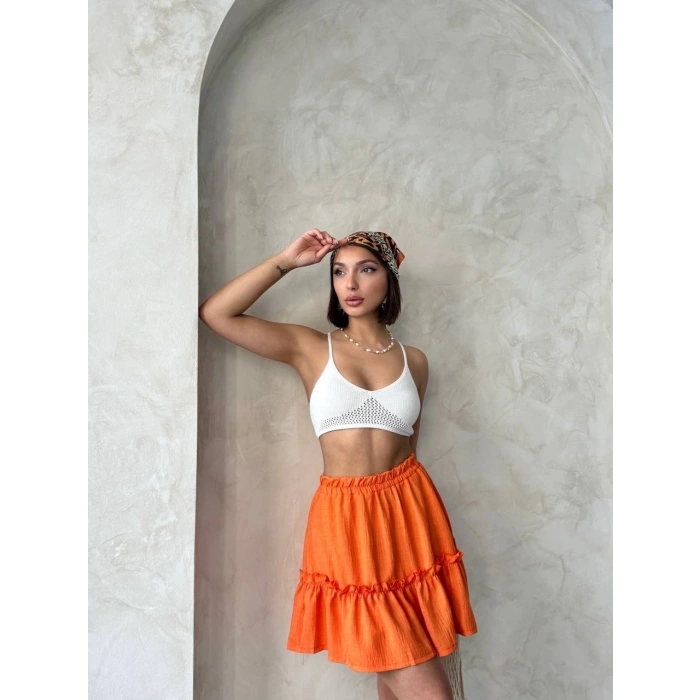 Çingene keten etek tcu s24808