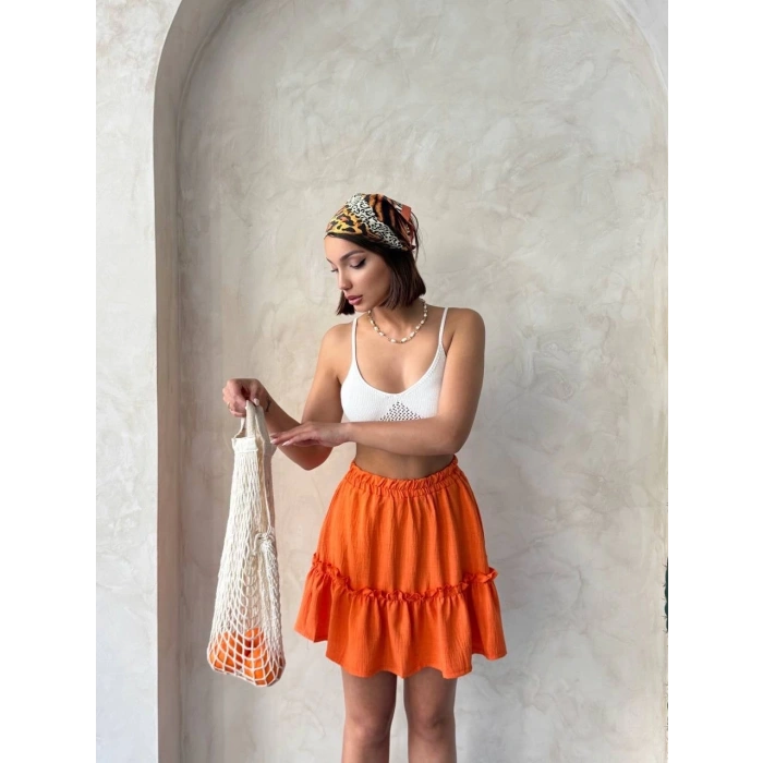 Çingene keten etek tcu s24808