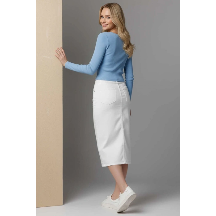 Çıtçıt Detaylı Bluz Mavi