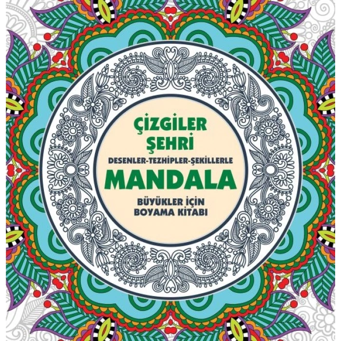 Çizgiler Şehri - Mandala (Büyükler İçin Boyama)