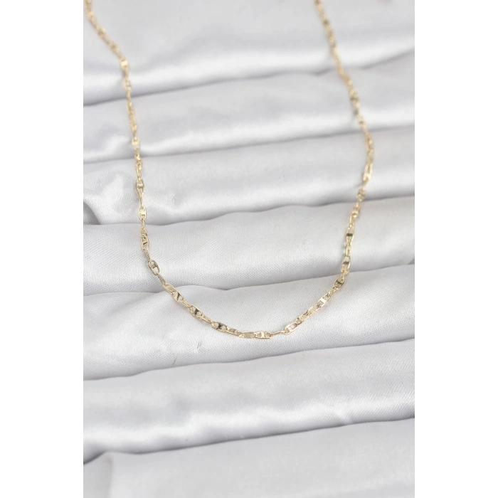 CM 14K Gold Renk Gemici Zincir Model 60 cm Kadın Kolye