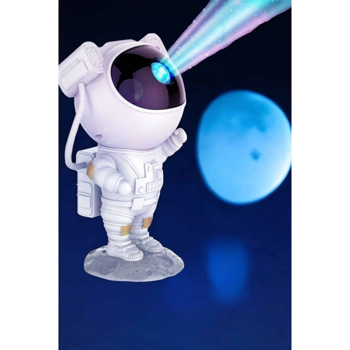 Çocuklara Özel Projeksiyon Astronot Lamba Speaker Sevimli