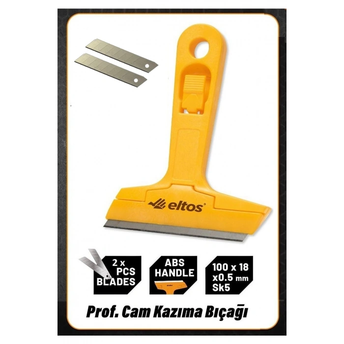 Çok Fonksiyonlu Profesyonel Cam Kazıma Bıçağı 2 Adet Yedek Bıçak Hediyeli