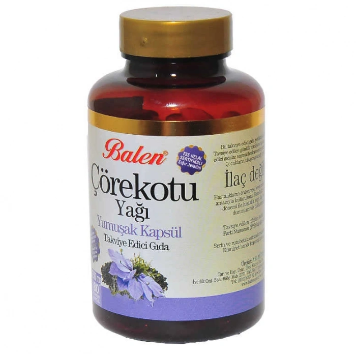 Çörek Otu Yağı 1380 Mg Yumuşak 80