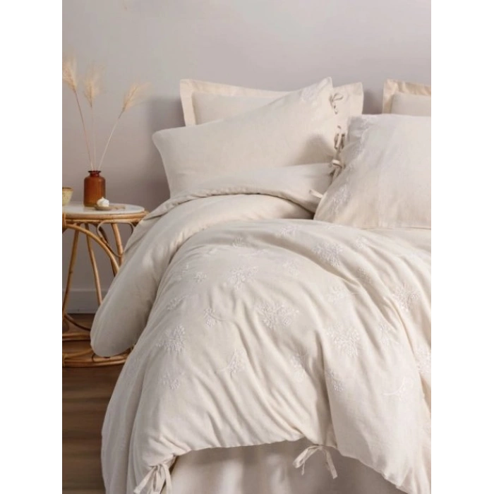 Cotton Keten Çift Kişilik Nev Takımı Esmira