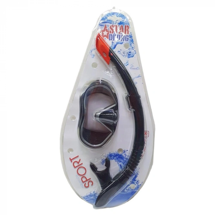Dalış Maskesi ve Snorkel Yetişkin - 517-SİYAH - 1 ADET