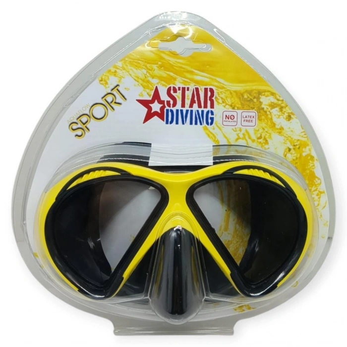 Dalış Maskesi Yetişkin - 51701-SARI - 1 ADET