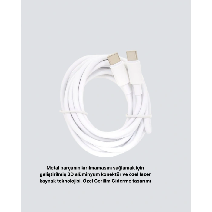 Dayanıklı Dış Kaplamalı 30W 5.0A TypeC Hızlı Şarj ve Data Kablosu