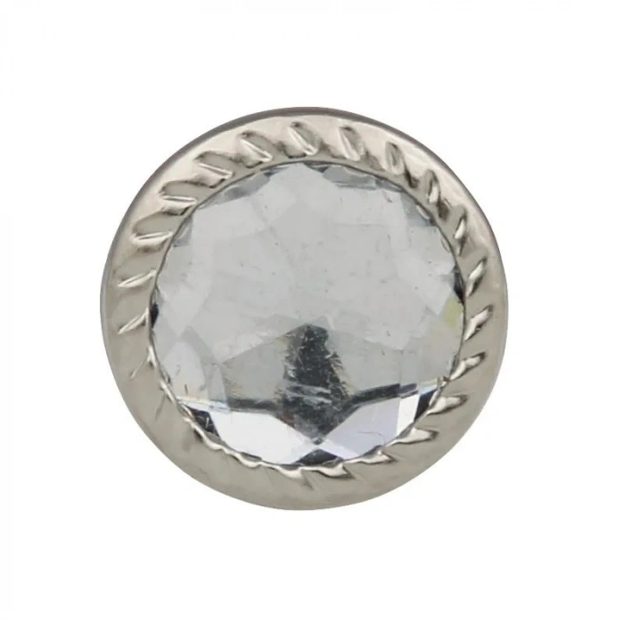 Dekoratif Parlak Taşlı Kabara Raptiye 17 Mm - 50