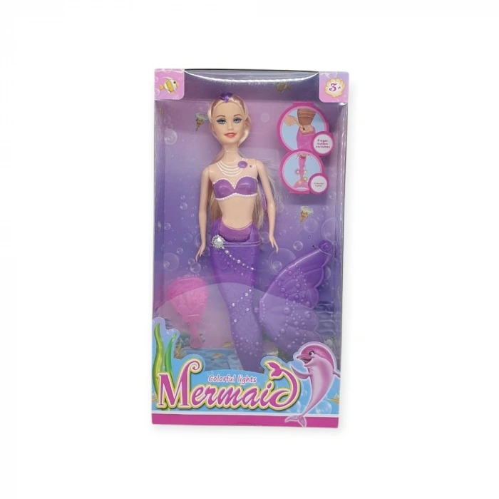 Deniz Kızı Işıklı Bebek - 2348/1-3 - Mor - 1 ADET