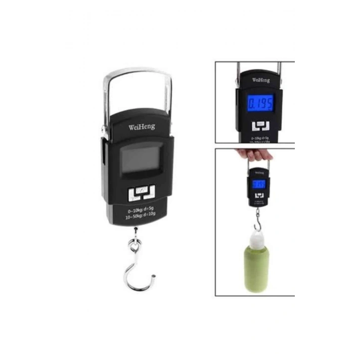 Dijital El Kantarı 50 Kg Hassas LCD Ekranlı Bagaj Tartısı