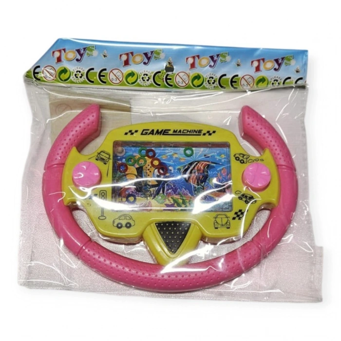Direksiyonlu Su Oyunu - H Geçirmeli - Fidget Oyuncak - Pembe - 1 ADET