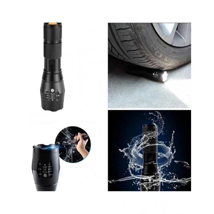 El Feneri Beyaz Sarı Ve Mor Renk Aydınlatma Q5 Led