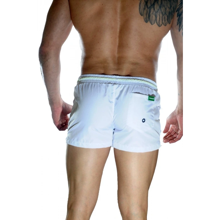 Erkek Beyaz Mini Mayo Short