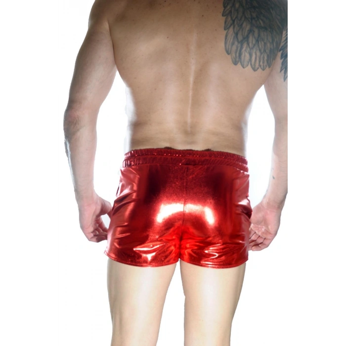 Erkek Kırmızı Lame Short