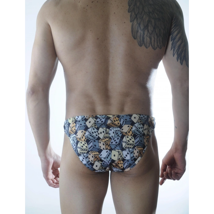 Erkek Zar Desenli Slip İç Çamaşır