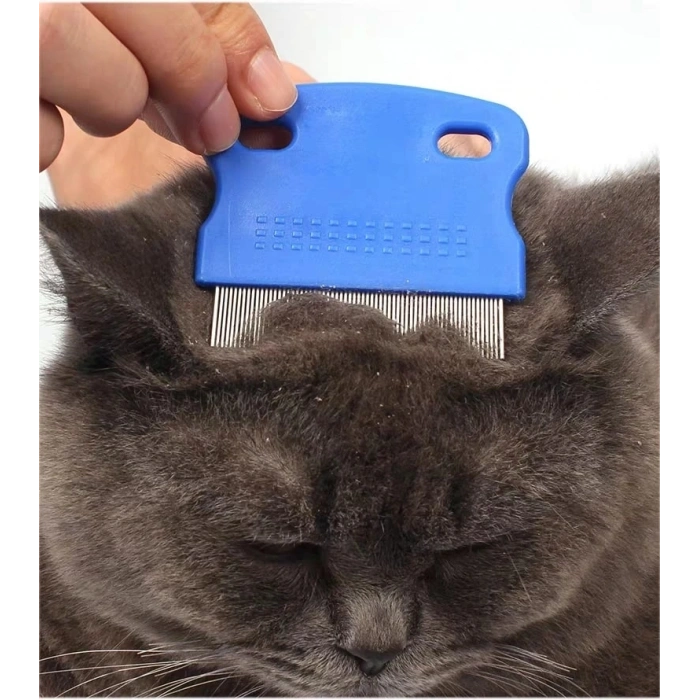 Evcil Hayvan Bakım Tarağı – Kedi Köpek Tşan İnce Dişli Bit Pire Tarağı