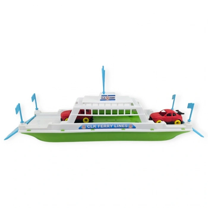 Feribot Araç Taşııyan Gemi 45 cm - Yeşil - 1 ADET
