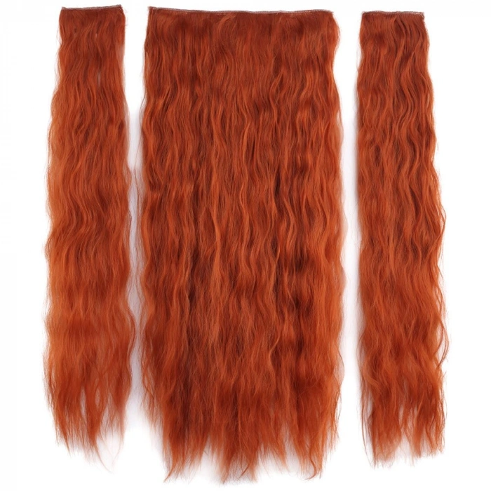 Fiber Sen Kabarık Daalı Yarım Ay + 2 Yan Çıt Çıt / Bakır