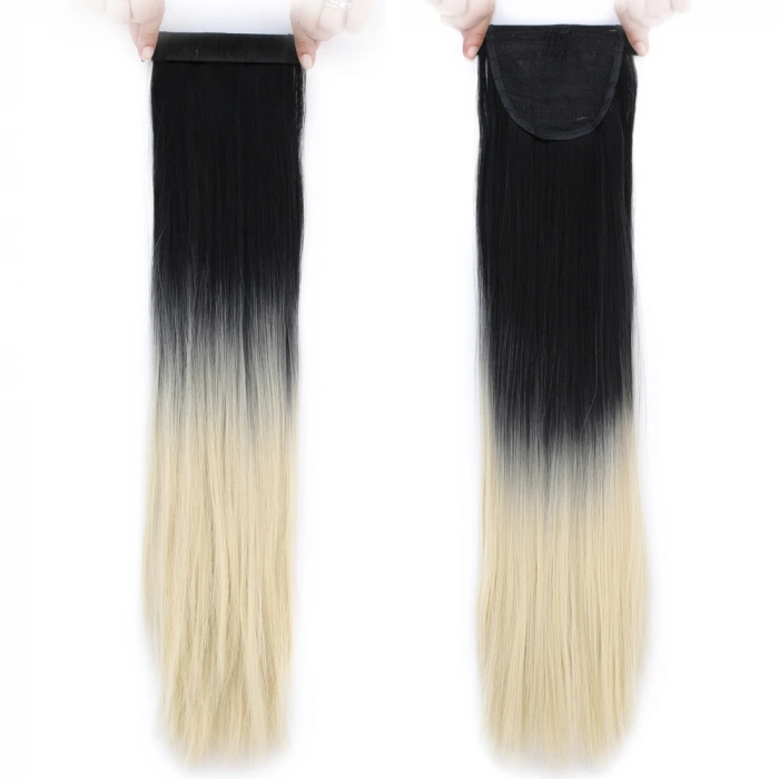 Fiber Sen Sihirli At Kuyruğu / Siyah / Platin Ombreli