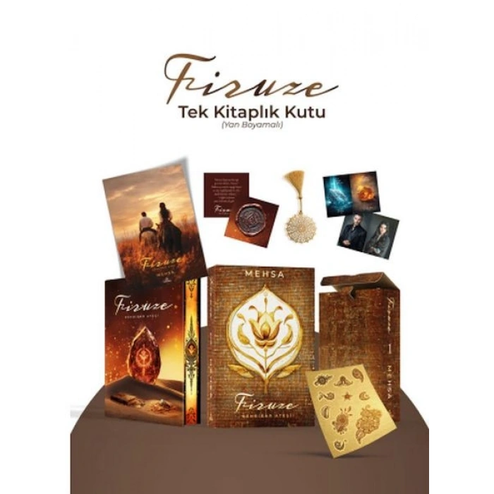 Firuze 1 Kehribar  Ateşi – Tek Kitaplık  Kutu Yan Boyamalı