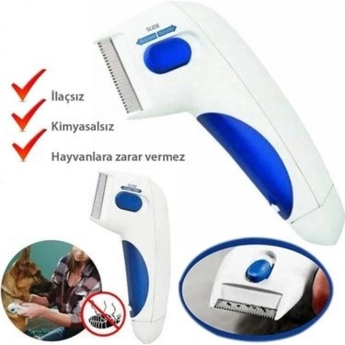 Flea Dtor Kedi Ve Köpekler İçin Pilli Pire Tarağı