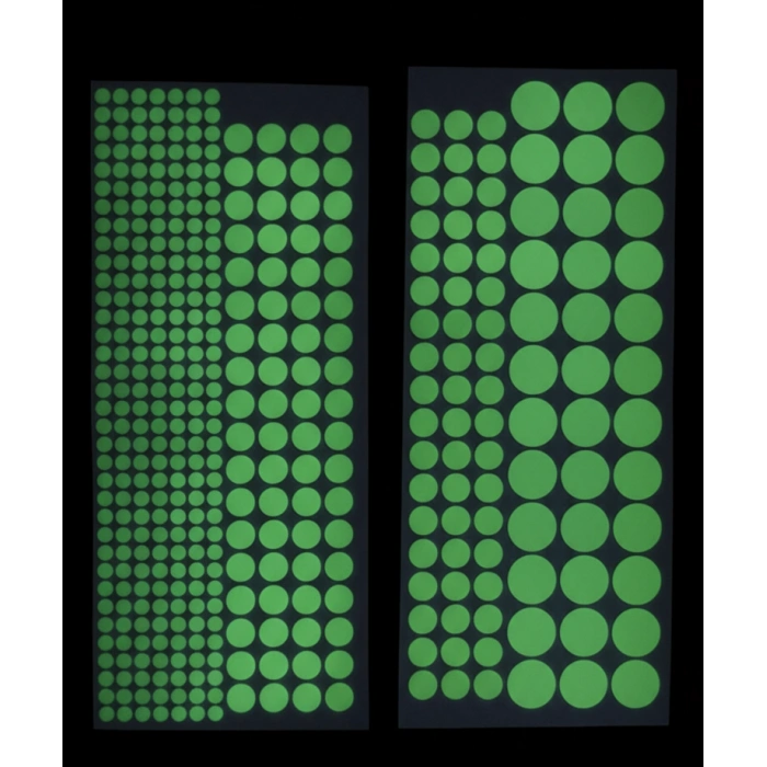 Fosforlu Etiket Karanlıkta Işık Veren Yıldız Tozu Etiketleri