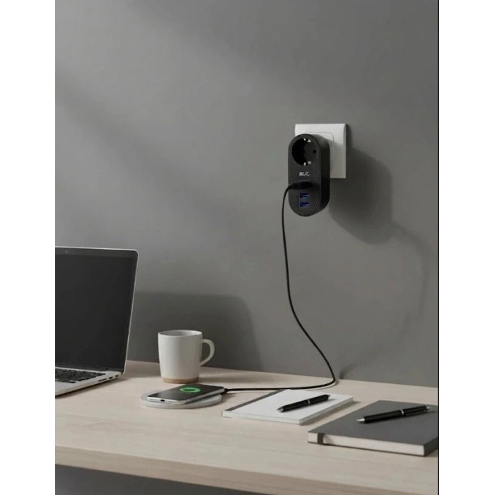 Ftr-07 2xusb 1xtypec Termal Akım Korumalı Isıya Dalı Tekli Priz