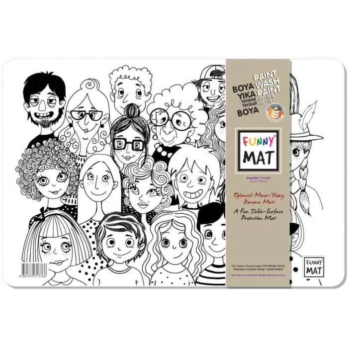 Funny Mat İnsanlar / People 25 x 35 cm
