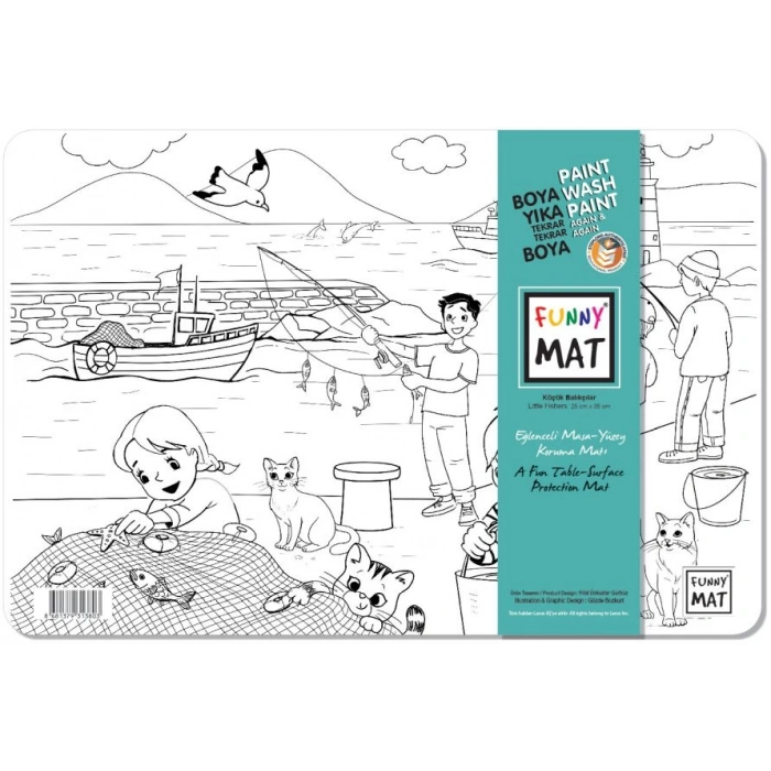 Funny Mat Küçük Balıkçılar / Little Fishers 25 x 35 cm