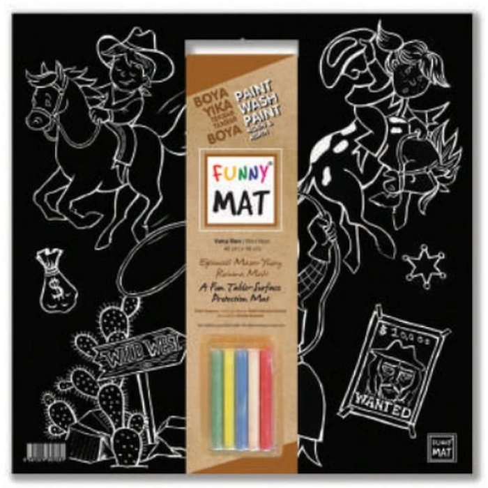 Funny Mat - Vahşi Batı 40x40cm