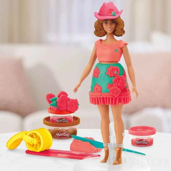 G1360 Play-Doh  Çiçek Desenleri ve Püsküller Hamur Oyun Seti +3 yaş