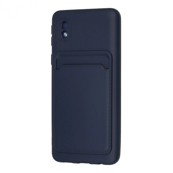 Galaxy A01 Core Kılıf Kelvin Kartvizitli  - Lacivert