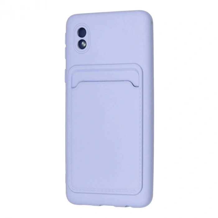 Galaxy A01 Core Kılıf Kelvin Kartvizitli  - Lila